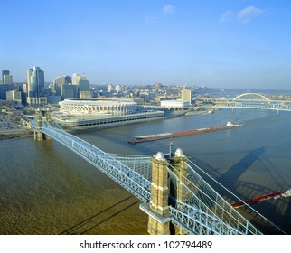 Roebling Suspension Bridge, Cincinnati, Ohio