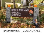 Roger Williams National Memorial Sign, Providence, Rhode Island, USA