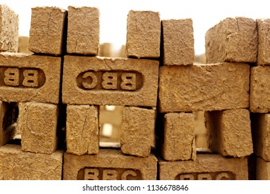 Rohtak, Haryana, India – May 3, 2018: Brick Manufacturing factory located in rural India. - Shutterstock ID 1136678846