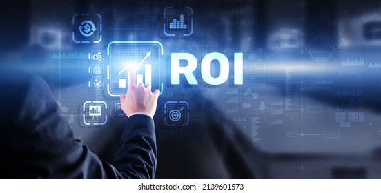 Roi Return On Investment Business Technology Analysis Finance Concept