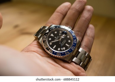 rolex watch on wrist