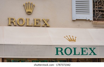 Rolex Store In Saint Tropez - ST TROPEZ, FRANCE - JULY 13, 2020