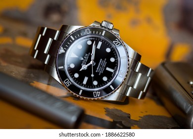 A Rolex Submariner. An Iconic Watch. Stockholm, Sweden. January 4, 2021