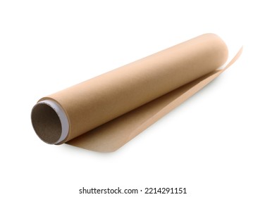 Roll Of Baking Paper Isolated On White