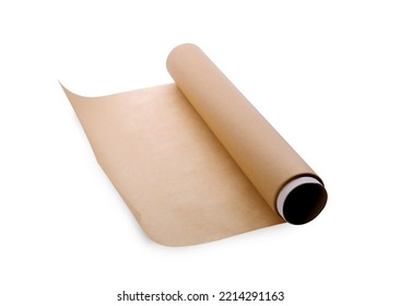 Roll Of Baking Paper Isolated On White