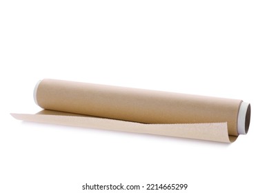 Roll Of Baking Paper Isolated On White