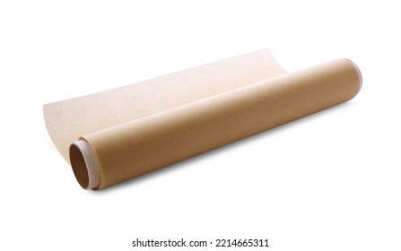 Roll Of Baking Paper Isolated On White