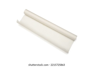 Roll Of Baking Paper. Isolated On White Background