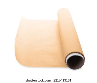 Roll Of Baking Paper Isolated On White