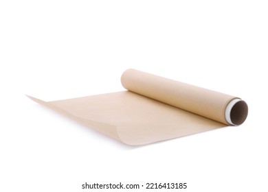 Roll Of Baking Paper Isolated On White