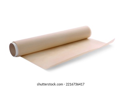 Roll Of Baking Paper Isolated On White