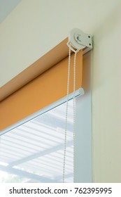 Roll Blinds With Yellow Sunscreen.