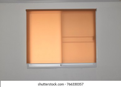 Roll Blinds With Yellow Sunscreen.