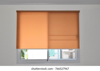 Roll Blinds With Yellow Sunscreen.