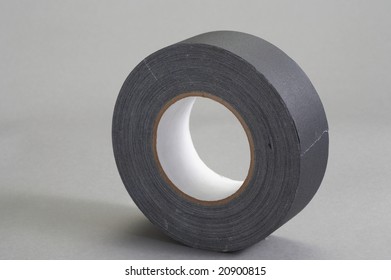 Roll Of Gaffer Tape On Grey Background