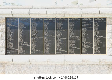 Roll Of Honour, Stanley War Cemetery, Stanley, Hong Kong