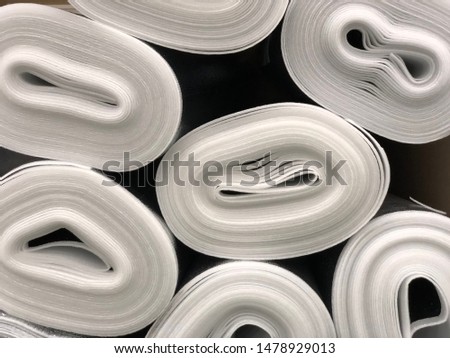 Roll Insulating material closed cell black color with aluminum foil on one side,