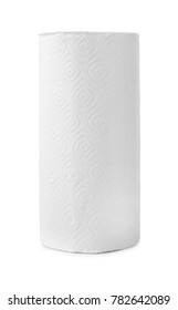 Roll Of Paper Towels On White Background