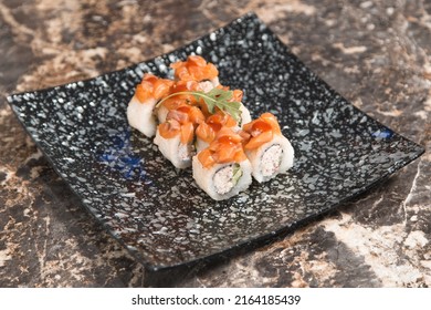 Roll With Snow Crab And Salmon