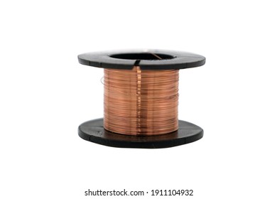 Roll of solder (lead wire) isolated on the white background