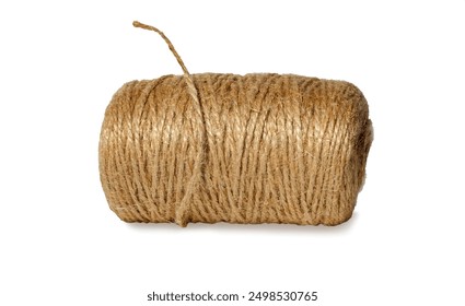 Roll of twine isolated on white background