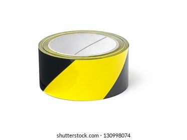 Roll Of Yellow And Black Caution Tape