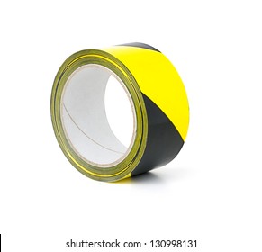 Roll Of Yellow And Black Caution Tape