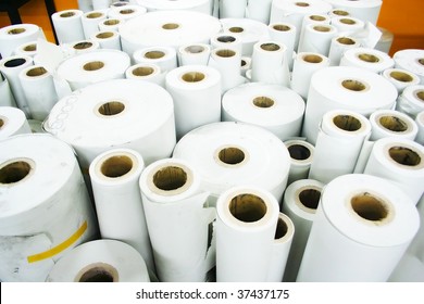 Rolled Paper In Printing House