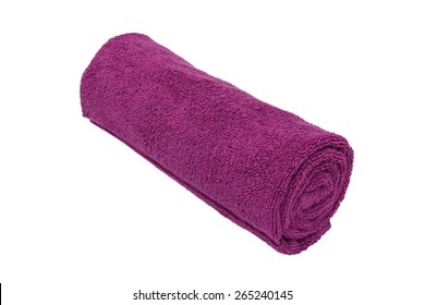 Rolled Towel Isolated On White Background