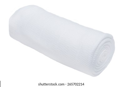 Rolled Towel Isolated On White Background