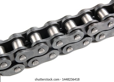 Roller Chain Isolated On A White Background