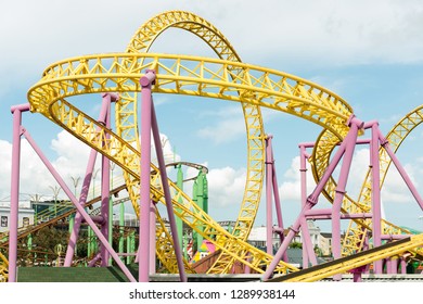 Roller Coaster In Adventure Island In Southend