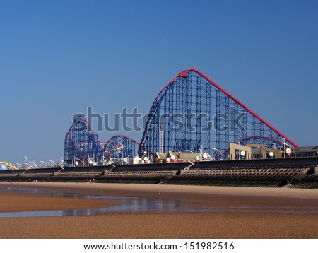 Roller coaster at Blackpool 