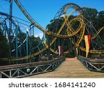 Roller coaster in the Busch Garden VA