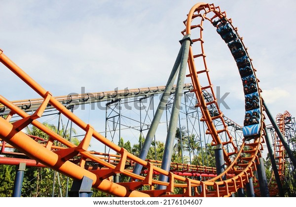 Roller Coaster Dufan Jakarta 7 December Stock Photo 2176104607 ...