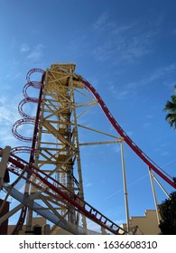 Roller Coaster At A Florida Theme Park 