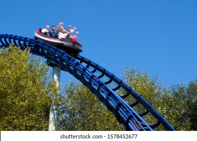 roller coaster in a fun park