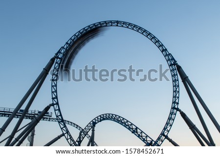 roller coaster in a fun park