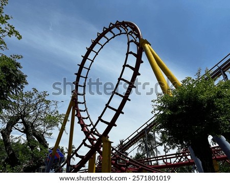 A Roller Coaster 'Halilintar' Track in Dunia Fantasi Ancol