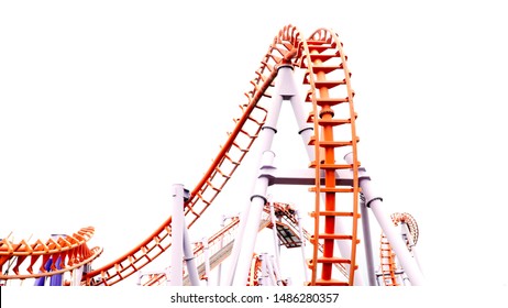 Roller Coaster On White Background Stock Photo 1486280357 | Shutterstock