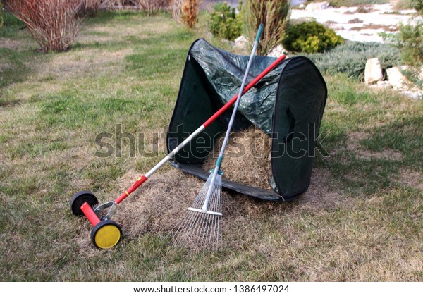 folding lawn rake