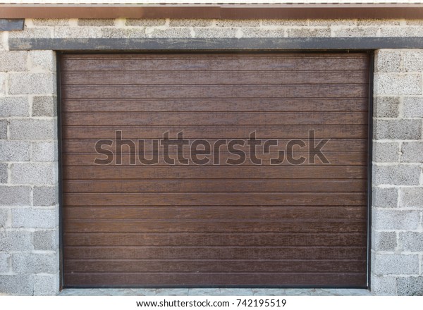 Roller Shutters Garage Country House Outside Stock Photo Edit Now