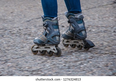 roller skating motion blur