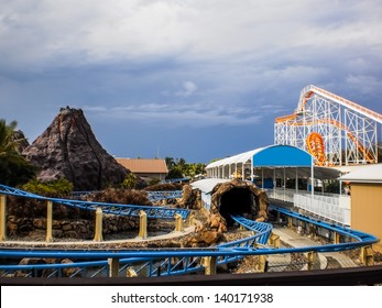 Rollercoast At Sea World ,Gold Coast Of Queenland,Australia.