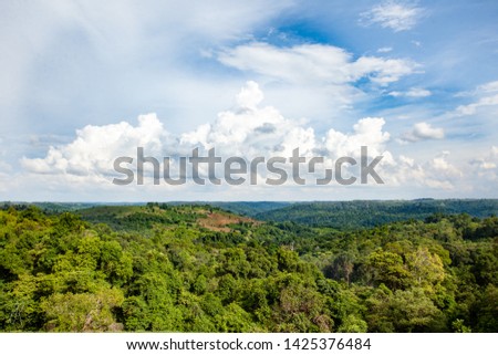 Rolling hill landscapes of rural Mondulkiri, Cambodia