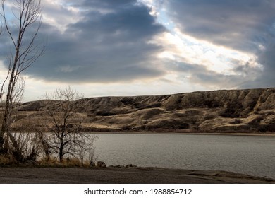 Rolling Hills Above Bow Lake. Litte Bow PRA. Vulcan County, Alberta, Canada