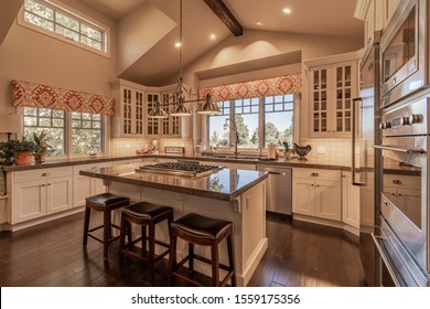 Rolling Hills, California / USA - October 2nd, 2019: Interior photos of a Rolling Hills estate, recently listed for sale.