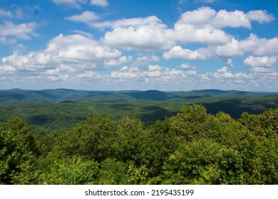 The Rolling Ozark Mountains From A Lookout.