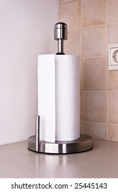 Rolling Paper Towel On Standing Holder