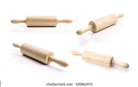 Rolling Pin Isolated On White Background.